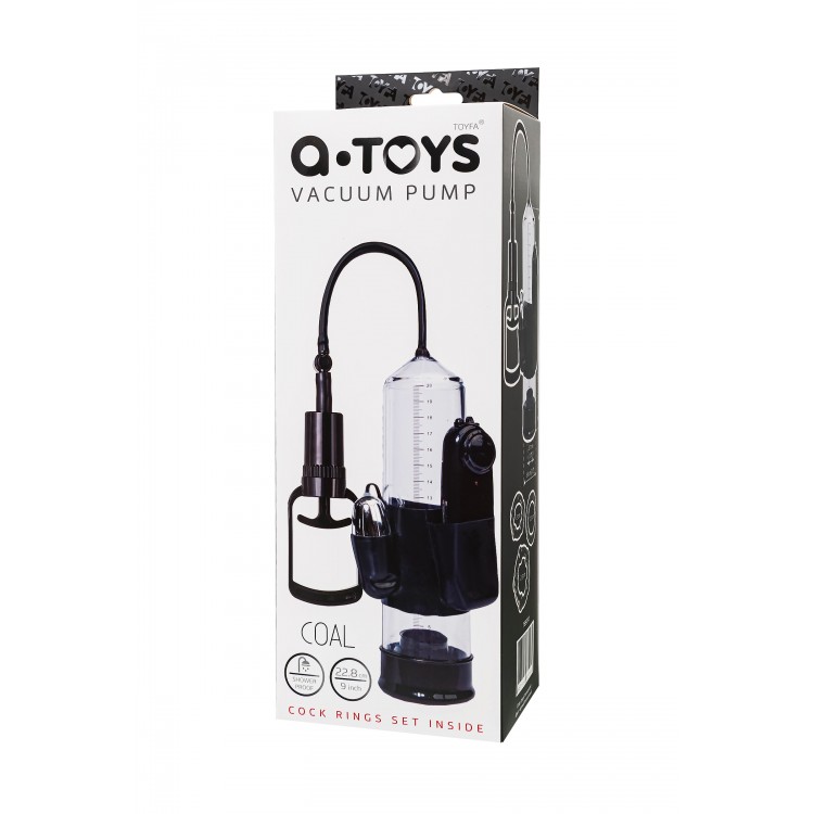 A-Toys by TOYFA Titreşimli penis pompası, PVC, Siyah, 22,8 cm A-Toys by TOYFA Titreşimli penis pompası, PVC, Siyah, 22,8 cm