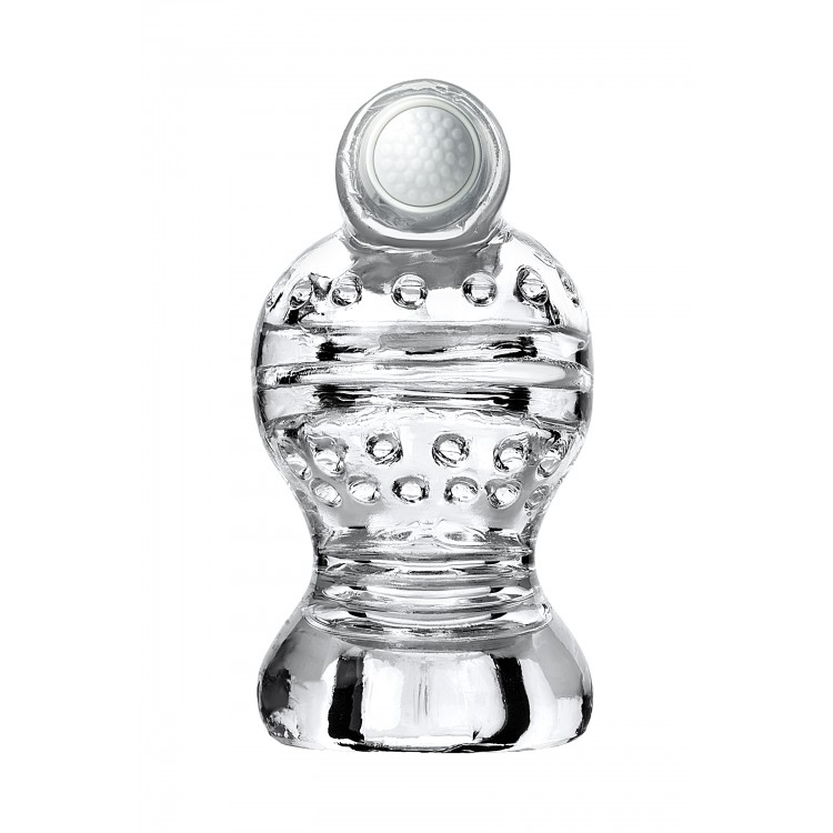 Lingam by TOYFA Masturbator ,Shakti, TPE, Şeffaf, 9 cm