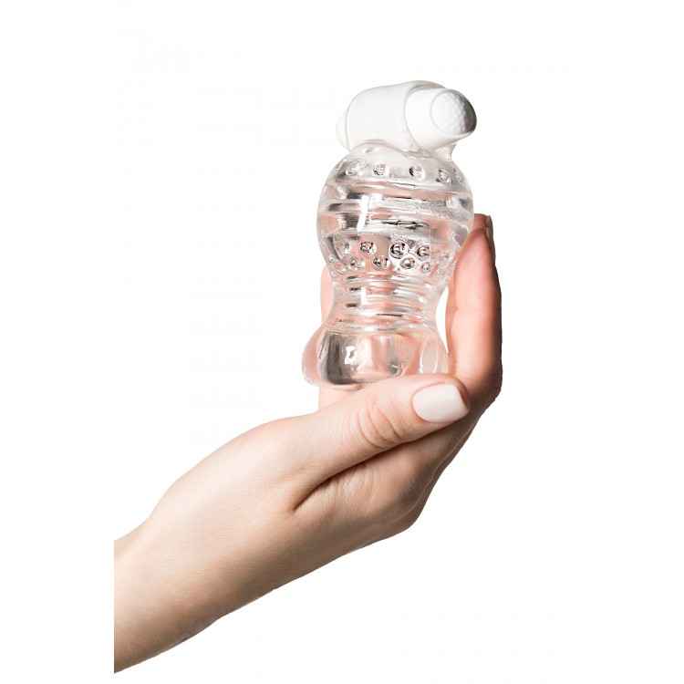 Lingam by TOYFA Masturbator ,Shakti, TPE, Şeffaf, 9 cm