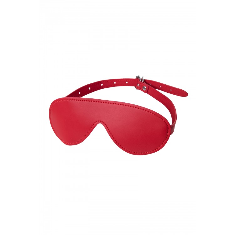 Anonymo BDSM Maske, PU deri, kırmızı, 65 cm