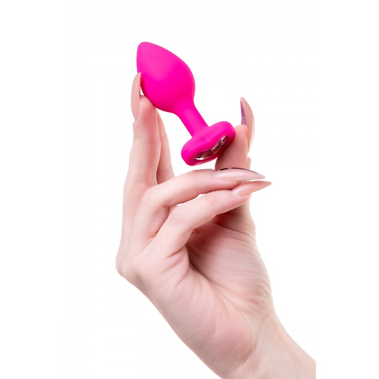 ToDo by Toyfa Diamond Heart Anal Plug, silikon, pembe, 7 cm, Ø 2 cm, 18 g