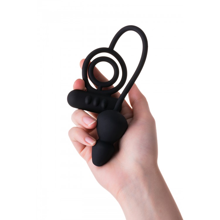 Erotist Ekstra Stimülasyonlu Anal Plug, silikon, siyah