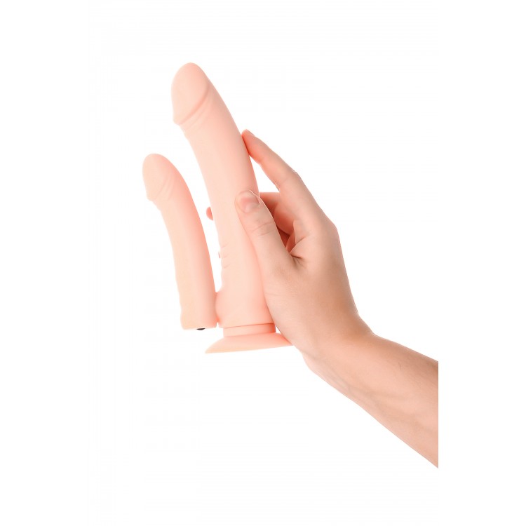 Gerçekçi TOYFA A-Toys Twint yapay penis, silikon, çıplak, 19,5 cm