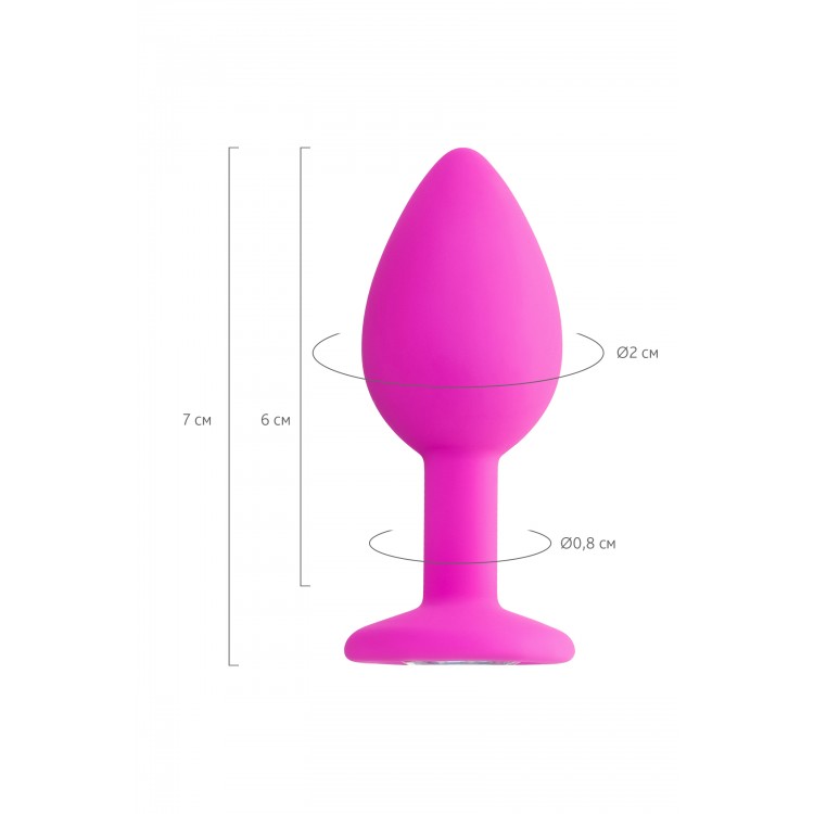 ToDo by Toyfa Brilliant Anal Plug, silikon, pembe, 7 cm, Ø 2 cm, 50 g