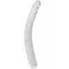 Çift Taraflı Şeffaf Realistik Dildo – Esnek Jelly Malzeme, 44,5 cm