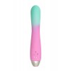 Flovetta ORCHID Klitoral Uyarıcılı G Noktası Vibratörü, Silikon, Nane Pembesi, 21 cm