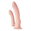 Gerçekçi TOYFA A-Toys Twint yapay penis, silikon, çıplak, 19,5 cm