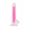 Beyond by Toyfa Peter Glow Gece Parlayan Dildo, Silikon, Şeffaf, 22 cm