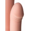 Gerçekçi TOYFA A-Toys Twint yapay penis, silikon, çıplak, 19,5 cm