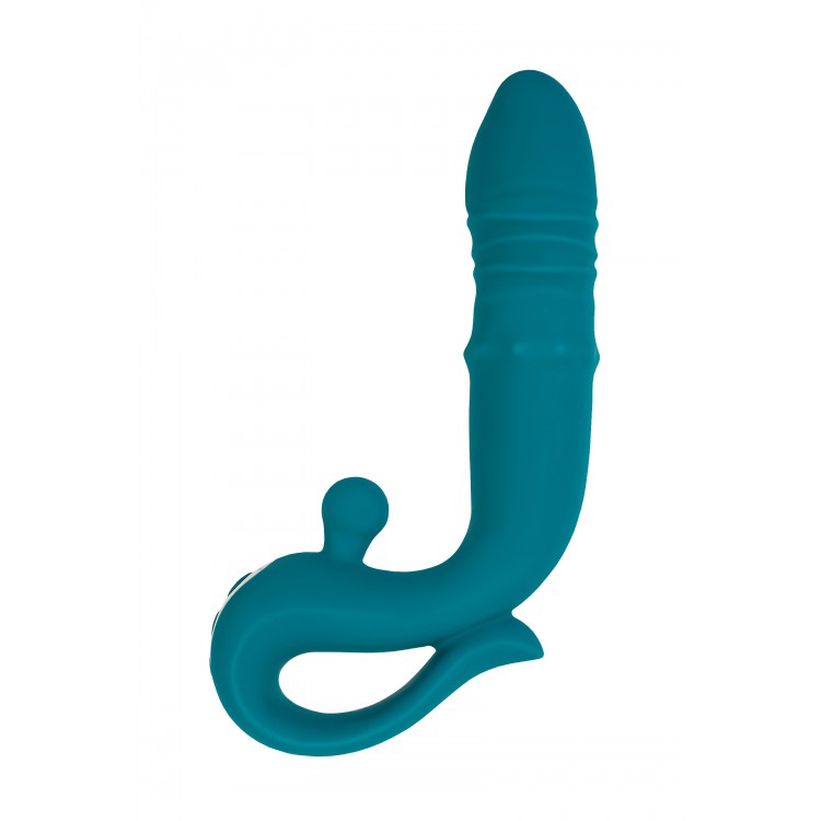 JOS Mija Up&Down Fonksiyonlu ve Halkalı Uyarıcılı Vibratör, Silikon, Yeşil, 19 cm JOS Mija Up&Down Fonksiyonlu ve Halkalı Uyarıcılı Vibratör, Silikon, Yeşil, 19 cm