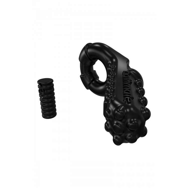 Bathmate Penis üzerindeki titreşim halkası Tickle, elastomex, siyah, Ø5 cm