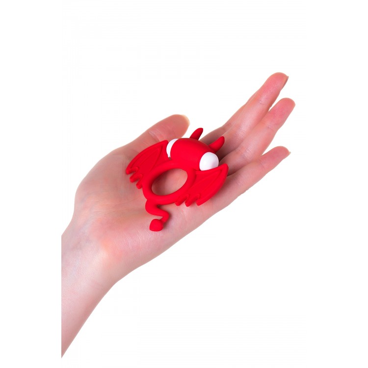 JOS SWEET DEVİL Penis Halkası, silikon, kırmızı, 8,5 cm