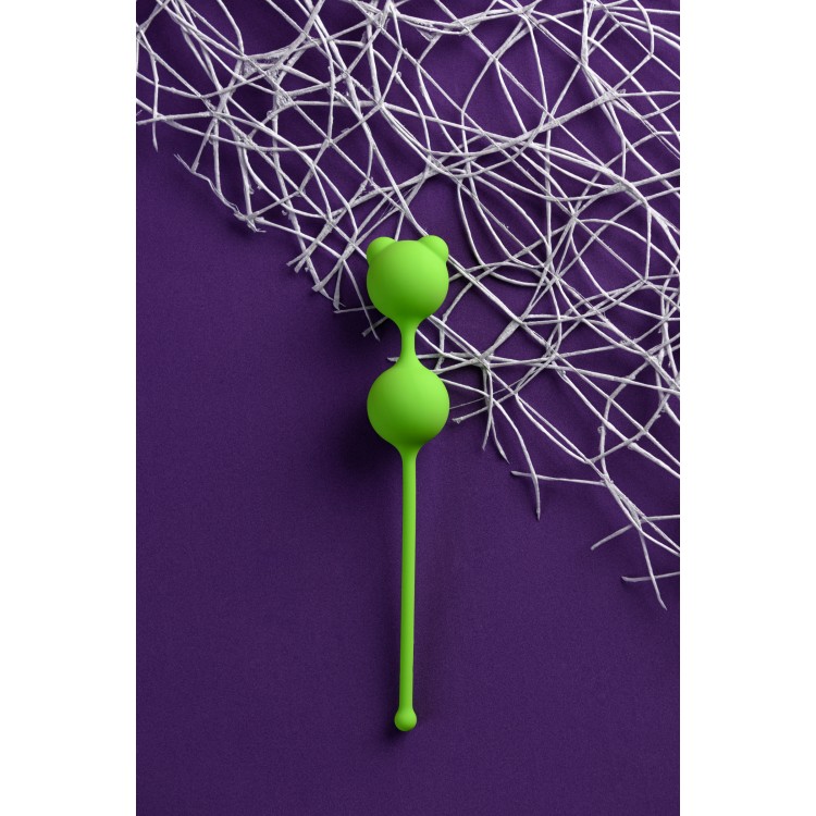 A-Toys by TOYFA Meeko Vajinal Topları, silikon, yeşil, 16,4 cm, Ø 2,7 cm