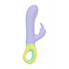 Flovetta WISTERIA Klitoral Uyarıcılı G Noktası Vibratörü, Silikon, Mor, 18.5 cm
