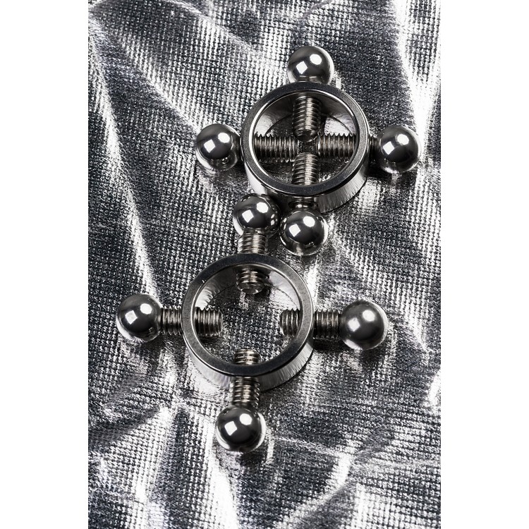 TOYFA Metal meme kelepçeleri, Metal, gümüş, 2,6 cm TOYFA Metal meme kelepçeleri, Metal, gümüş, 2,6 cm