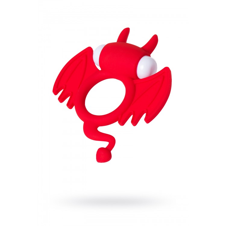 JOS SWEET DEVİL Penis Halkası, silikon, kırmızı, 8,5 cm