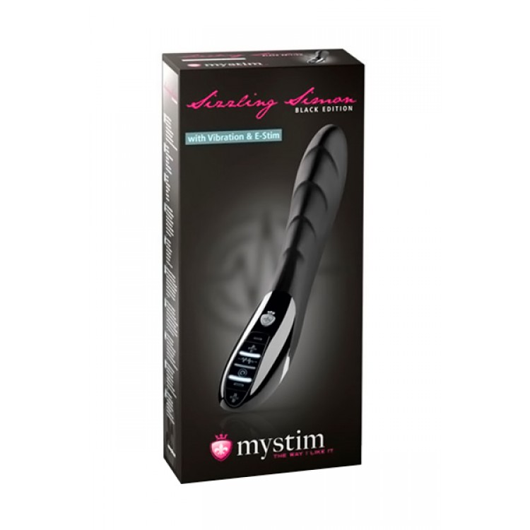 Mystim Sizzling Simon Elektro Stimülasyonlu Vibratör Siyah, 27cm, Silikon - Eroshop erotik sex shop Mystim Sizzling Simon Elektro Stimülasyonlu Vibratör Siyah, 27cm, Silikon - Eroshop erotik sex shop