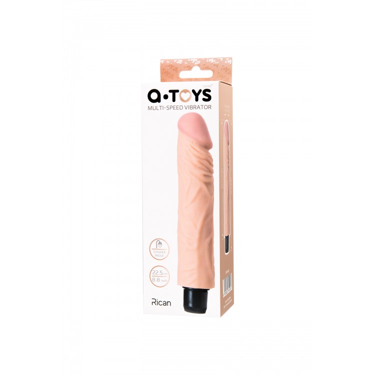 A-Toys by TOYFA Rican Realistik Vibratör, TPE, Ten , 22,5 cm