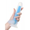 Beyond by Toyfa  Bruce Glow Gece Parlayan Dildo, Silikon, Şeffaf, 22 cm