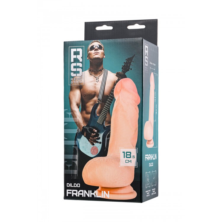 RealStick Elite Oliver Dildo, TPR, Şeffaf, 18,5 cm RealStick Elite Oliver Dildo, TPR, Şeffaf, 18,5 cm