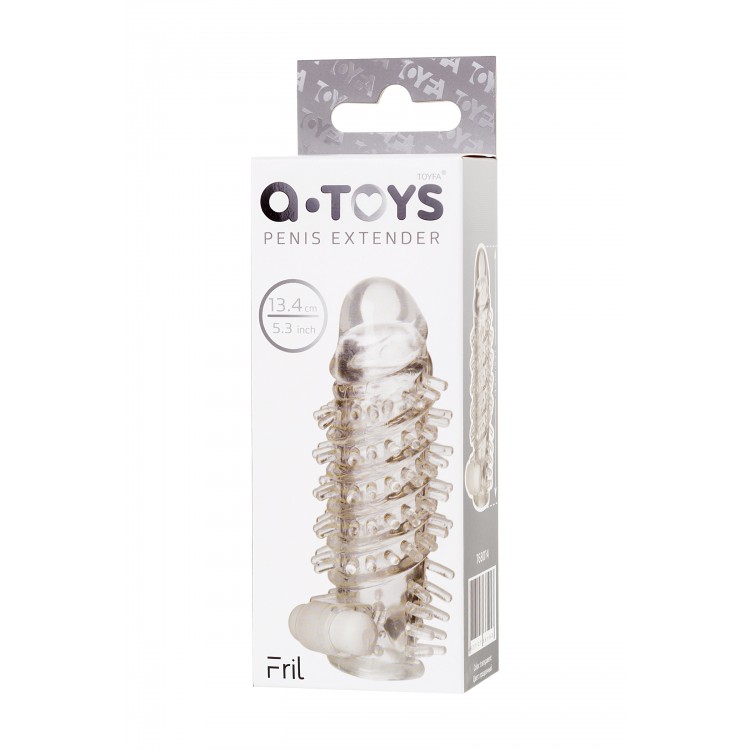 A-Toys by TOYFA Fril'in Penis Klıfı, TPR, Şeffaf, 13,4 cm