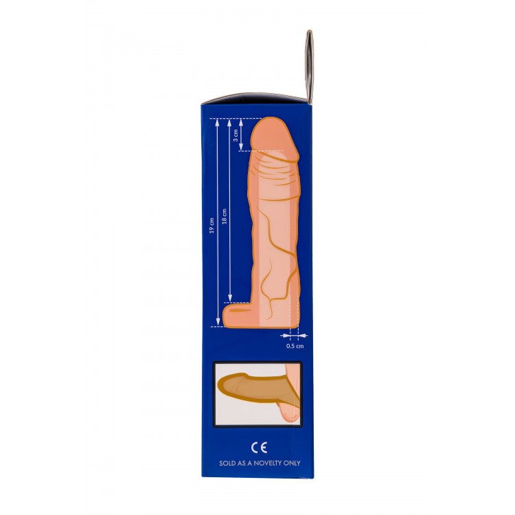 XLover by TOYFA Penis Uzatıcı Kılıf, Boy Uzatıcı Etkili, TPE Malzeme, Ten Rengi, 19 cm