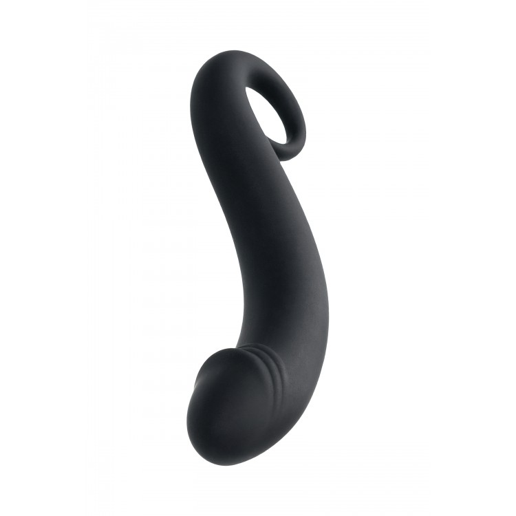 TOYFA POPO Pleasure Dorado anal stimülatörü, su geçirmez, silikon, siyah, 18 cm, Ø 3,5 cm