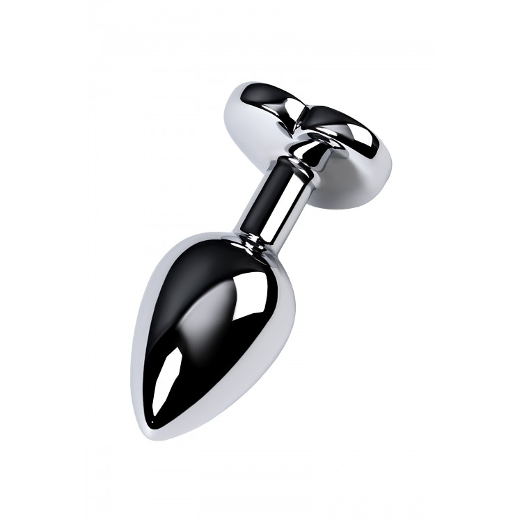 Metal by TOYFA Anal Plug, Metal, gümüş, mor kristalli, 7 cm, Ø 2,7 cm, 50 g