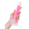 Beyond by Toyfa Peter Glow Gece Parlayan Dildo, Silikon, Şeffaf, 22 cm