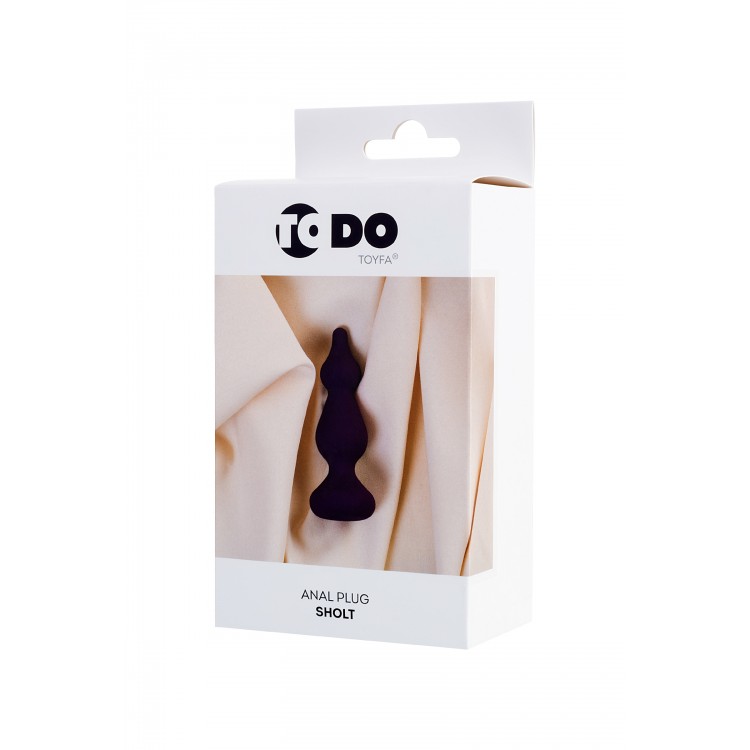 ToDo by Toyfa Sholt Anal Plug, silikon, mor, 10 cm, Ø 3 cm