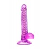 A-Toys by TOYFA Jel Dildo Celiam, TPE, mor, 20,5 cm