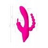 JOS SPANKY Üçlü Vibratör, silikon, pembe, 21 cm JOS SPANKY Üçlü Vibratör, silikon, pembe, 21 cm