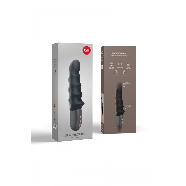 Fun Factory STRONİC SURF Vibratör, silikon, siyah, 20,8 cm Fun Factory STRONİC SURF Vibratör, silikon, siyah, 20,8 cm