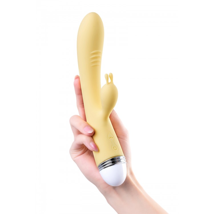 Flovetta by Toyfa Aster Klitoral Uyarıcı Vibratör, Silikon, Sarı, 22 cm