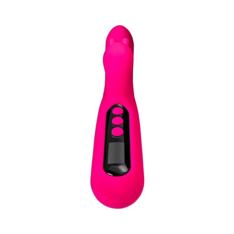 eroTeq Klitoral uyarımlı G noktası vibratörü Rablock, silikon, pembe, 23,5 cm