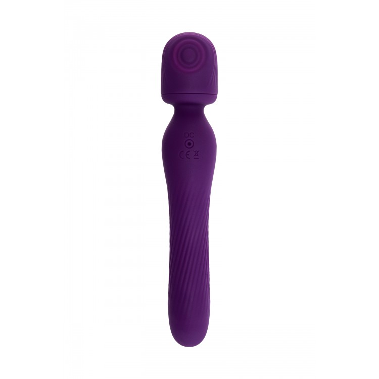 JOS Kisom 2'si 1 arada Vibratör, Silikon, Mor, 24 cm