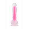 Beyond by Toyfa Peter Glow Gece Parlayan Dildo, Silikon, Şeffaf, 22 cm