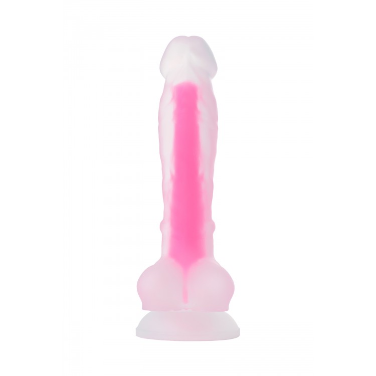 Beyond by Toyfa Peter Glow Gece Parlayan Dildo, Silikon, Şeffaf, 22 cm