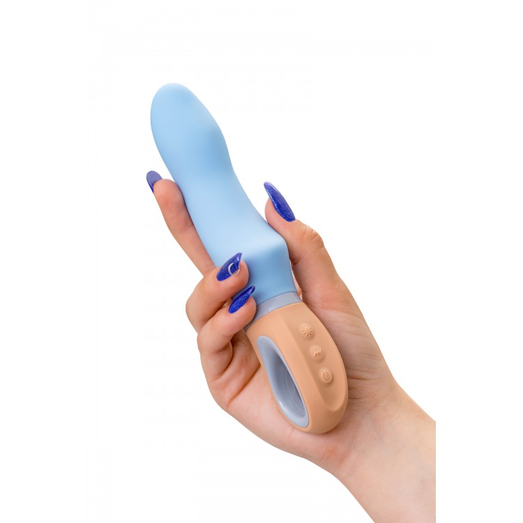 Flovetta BLUEBELL Silikon Vibratör, Mavi, 18.5 cm