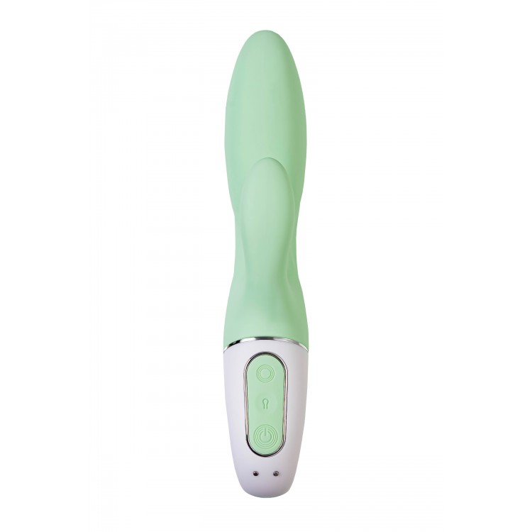 Satisfyer Air Pump Banny 5 Anal Vibratör, Silikon, yeşil, 15 cm - Eroshop erotik sex shop