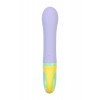 Flovetta WISTERIA Klitoral Uyarıcılı G Noktası Vibratörü, Silikon, Mor, 18.5 cm