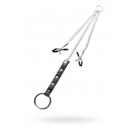 TOYFA Metal Penis Halkalı Meme Kelepçeleri, gümüş, 60 cm