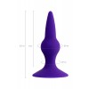 ToDo by Toyfa Klapsy Anal Plug, Silikon, Mor, 10,5 cm, Ø 3 cm