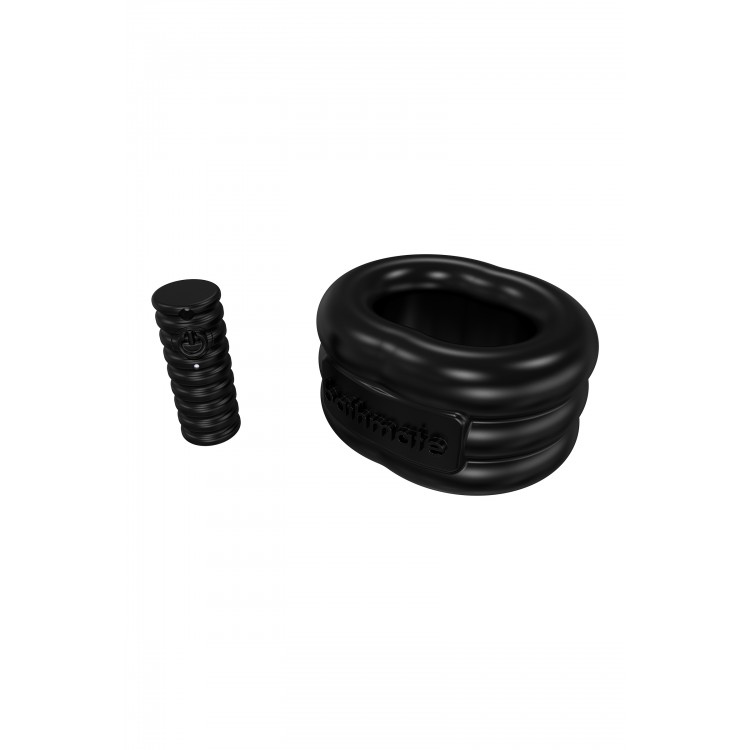 Bathmate Penis üzerindeki titreşim halkası Stretch, elastomex, siyah, Ø5 cm