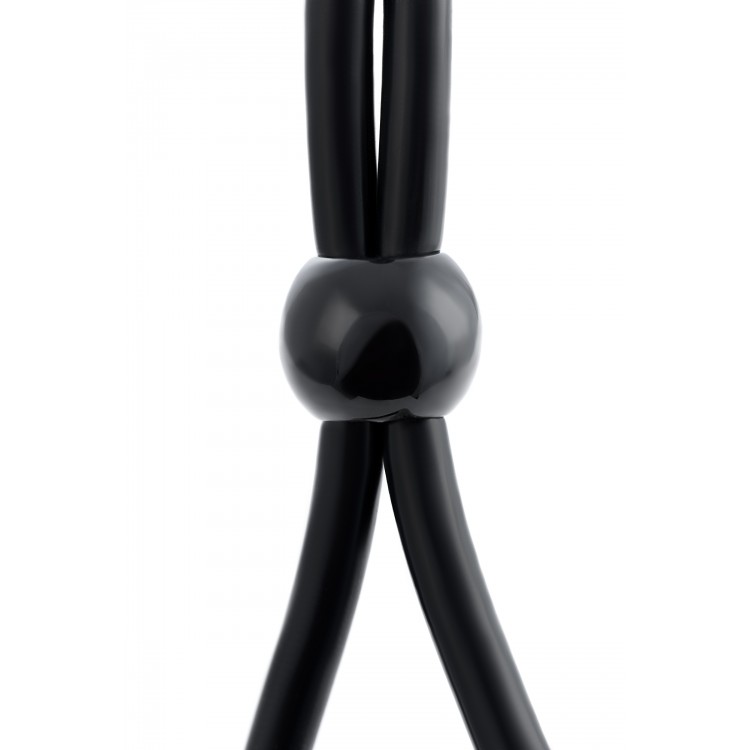 A-toys by TOYFA'NIN tek boncuklu penisine kement, silikon, siyah, 19,5 cm
