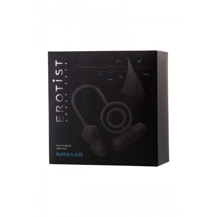Erotist Ekstra Stimülasyonlu Anal Plug, silikon, siyah