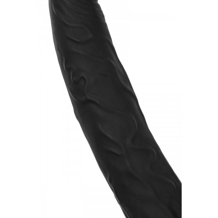 Black&Red Çift Penetrasyon Aparatı – Silikon Penis Kılıfı, Çift Halkalı Tasarım, 16,5 cm