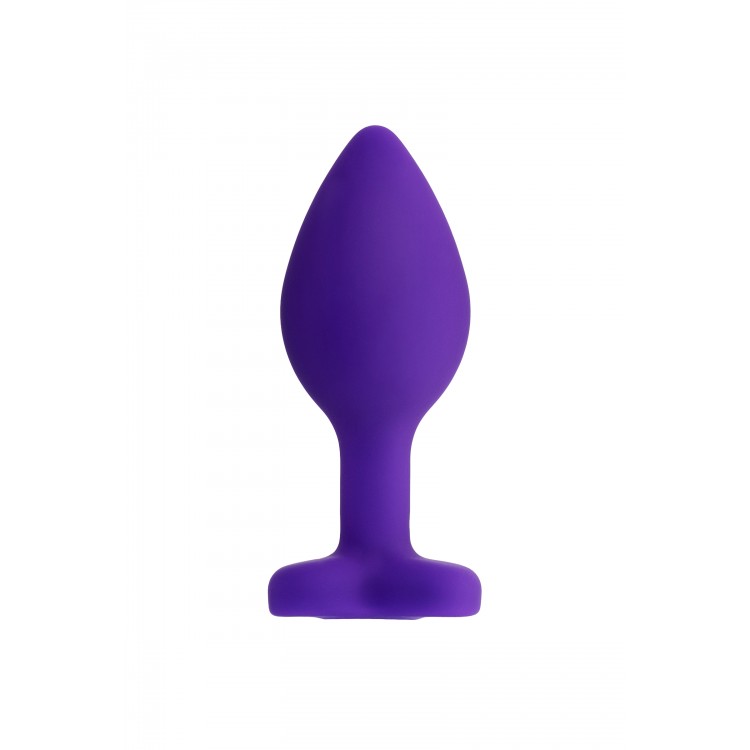 ToDo by Toyfa Diamond Heart Anal Plug, Silikon, mor, 7 cm, Ø 2 cm, 18 g