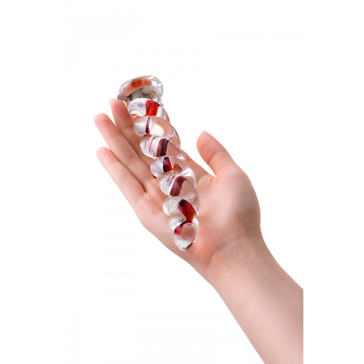 Gerçekçi olmayan yapay penis Sexus Glass, cam, transparan, 18 cm