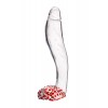 Gerçekçi olmayan yapay penis Sexus Glass, cam, transparan, 17,5 cm